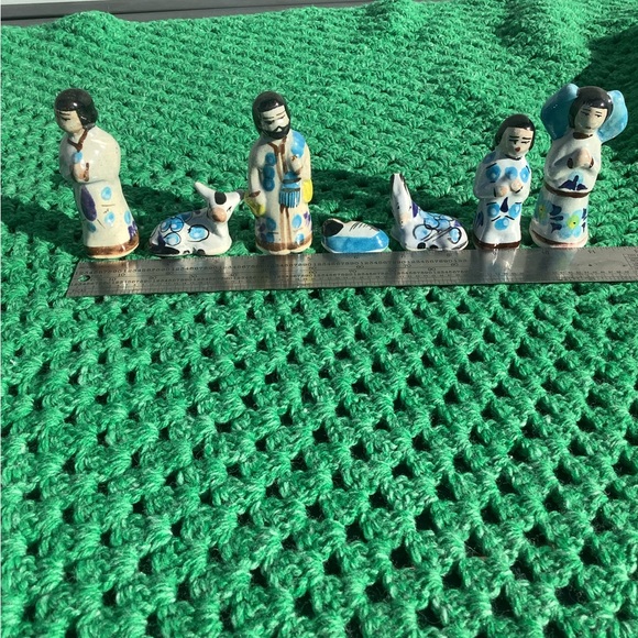 Tonala Nativity Mexico Nativity mini Figures Vintage Nativity - Picture 6 of 8